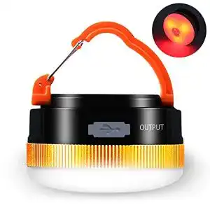 Zeltlampe Karrong LED Campinglampe mit USB und Wiederaufladung