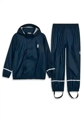 Regenanzug Lego Wear Unisex Set mit Regenhose und Kapuze, 589, 110 EU
