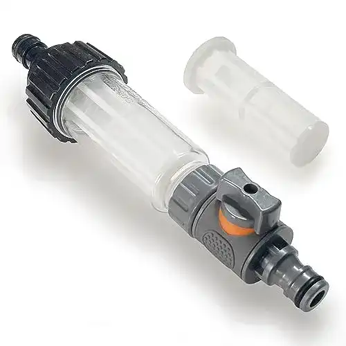 Wasserfilter für Wohnmobil MI:KA:FI mit Ersatzsieb und Schnelladapter