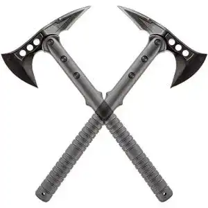 KOSxBO Tomahawk Set Doppelpack Taktische Campingäxte 40 cm