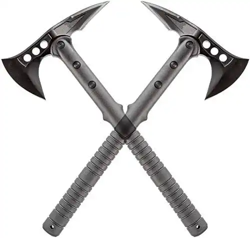 KOSxBO Tomahawk Set Doppelpack Taktische Campingäxte 40 cm