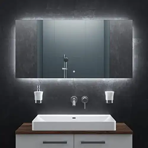 Bringer Infrarotheizung Spiegel 680 Watt für Badezimmer