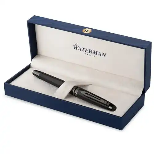 Waterman Expert Füller mit schwarzer Metallic-Lackierung