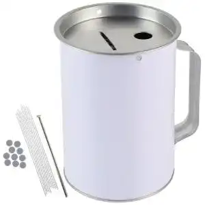 Spendenbox Hmf 4800007 mit Griff, 10 cm Durchmesser, 14,5 cm hoch