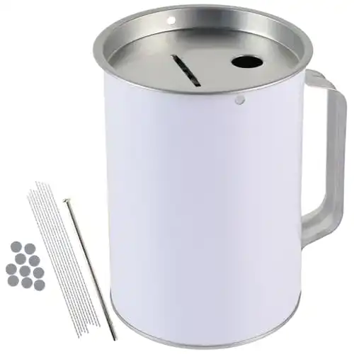 Spendenbox Hmf 4800007 mit Griff, 10 cm Durchmesser, 14,5 cm hoch