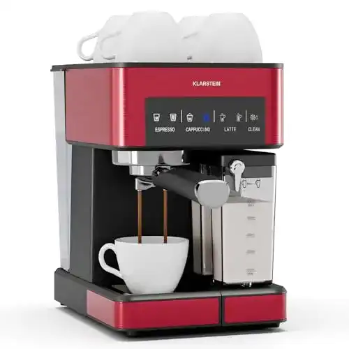 Klarstein Arabica Comfort Espressomaschine mit Milchaufschäumer