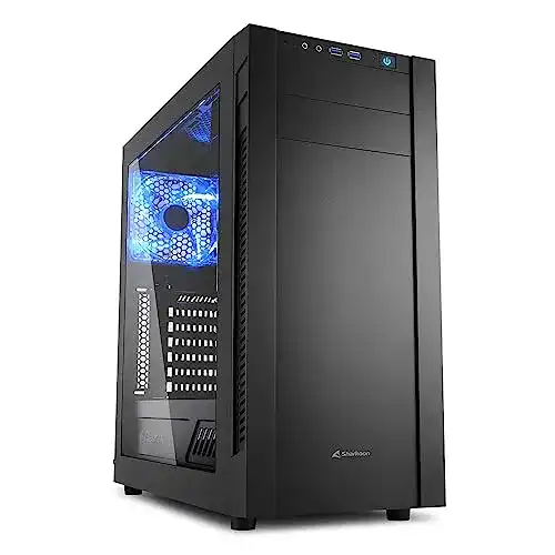 Sharkoon S25-W Gehäuse in Schwarz für PC-Systeme