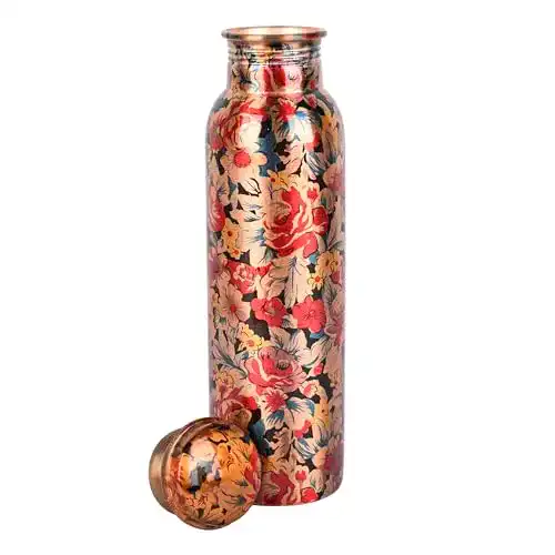 Kupfer Trinkflasche von Zap Impex Travellers Wasserflasche aus reinem Kupfer