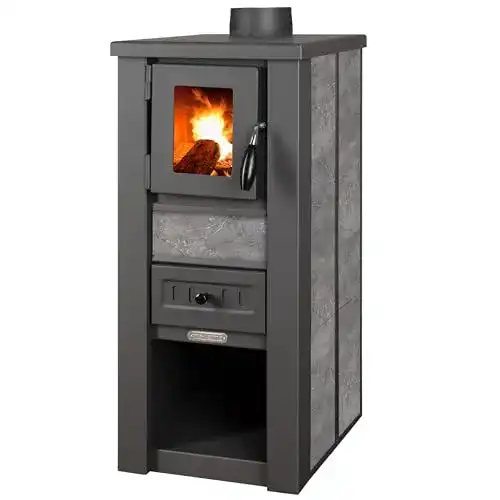 Oranier Kaminofen ProTermo Lava Ceramic in Anthrazit/Schwarz