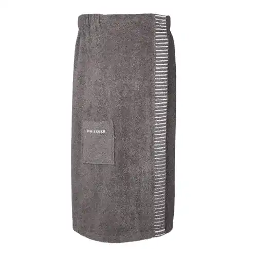 Saunakilt für Damen von Schiesser in Plus Size 46-52 in Dunkelgrau