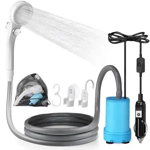 Campingdusche mit Pumpe AUTOPkio 12V 24V für Outdoor-Nutzung