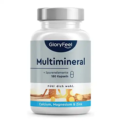 Calcium, Magnesium und Zink Multimineral Komplex – Kapseln für Gesundheit
