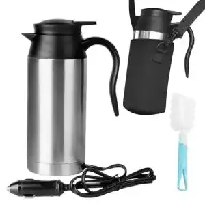 Wasserkocher 12 Volt Gobesty aus Edelstahl mit 750 ml Fassungsvermögen
