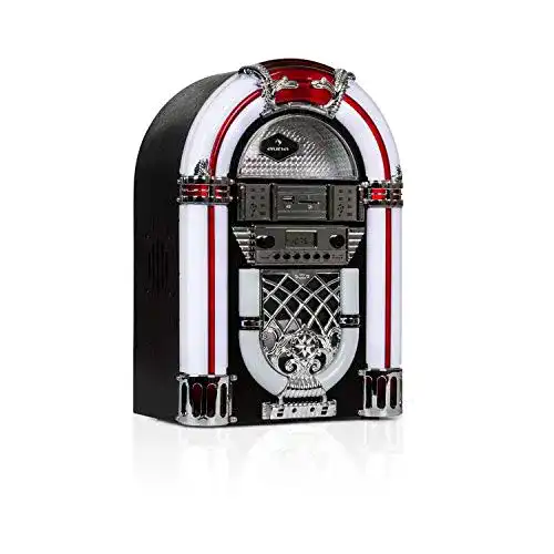 Auna Arizona Jukebox Retro-Stereoanlage in Noir