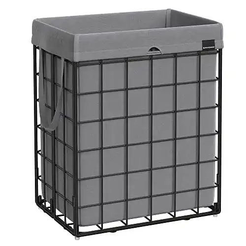 Wäschekorb SONGMICS 90L faltbar mit abnehmbarem Bezug