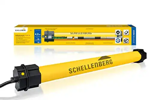 Schellenberg 20710 Rohrmotor für Rolläden mit 10 Nm und elektronischer Endlageneinstellung