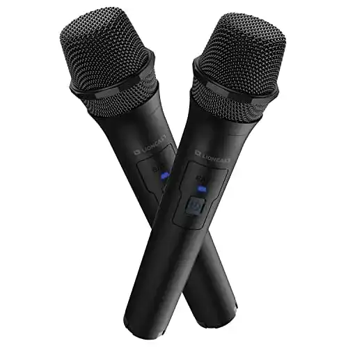 Dynamisches Lioncast Wireless Mikrofon 2er Set für verschiedene Konsolen