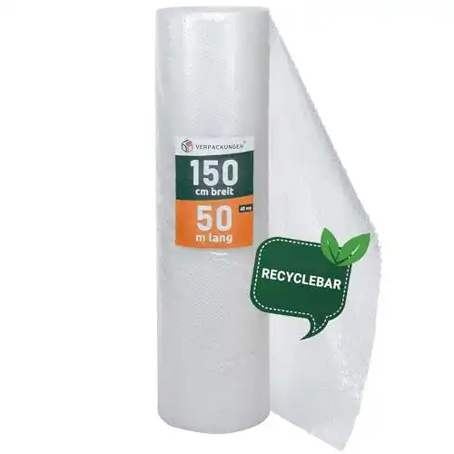 Luftpolsterfolie Bb-Verpackungen 1,5 x 50 m für Versand und Umzug
