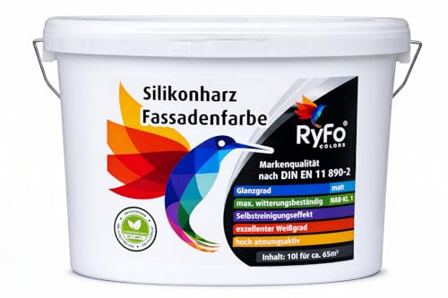 Silikonharzfarbe Ryfo Colors 10l für Fassaden