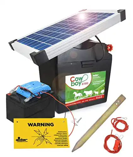 Solar Weidezaungerät Koll Living Cowboy B7000 mit 10 Watt Solarmodul