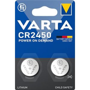 Varta CR2450 Lithium Coin Knopfzelle 2er Pack