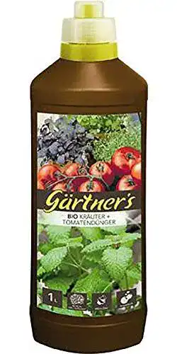 Kräuterdünger Gärtner’s Bio Dünger für Kräuter + Tomaten 1 Liter