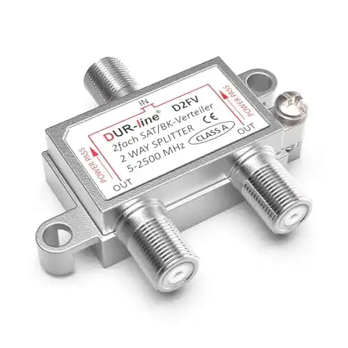 Sat-Verteiler 2-fach Dur-Line für Satelliten- und Kabel-Anlagen