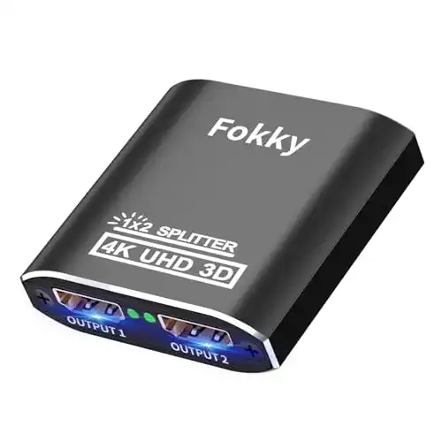 HDMI Splitter 1 in 2 aus Fokky – 4K HDMI Verteiler für zwei Bildschirme