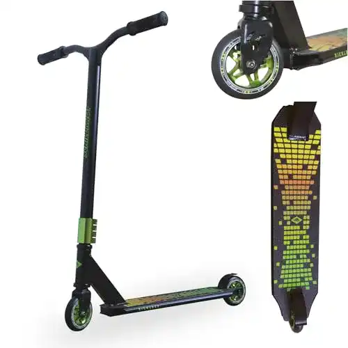 Stunt-Scooter Schildkröt Kickless Forest Design mit 100mm Rädern