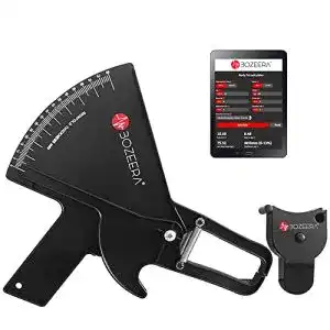 Caliper-Zange Bozeera – Körperfettmessgerät und Maßband