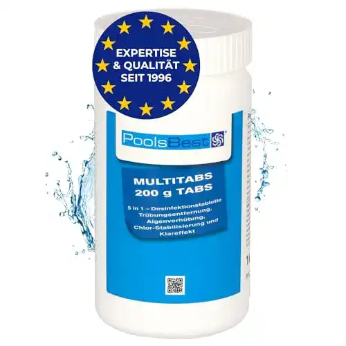 PoolsBest 1kg Chlor Multitabs 5 in 1 für Pools