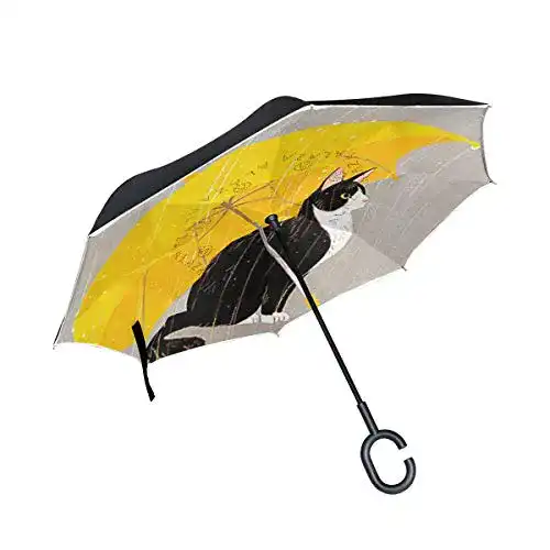 Umgekehrter Regenschirm Isaoa Groß, Winddicht und Invertiert