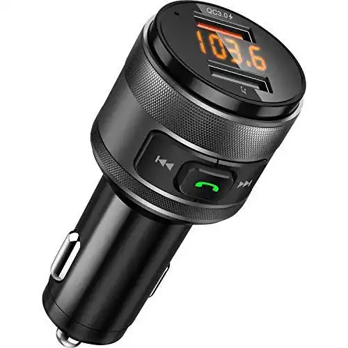 Bluetooth Adapter für Auto mit FM Transmitter und USB-Anschluss