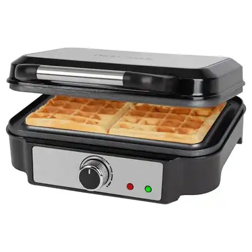 ProfiCook Waffeleisen für belgische Waffeln mit Antihaftbeschichtung