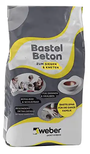 Knetbeton Weber Bastelbeton 5 kg zum Gießen und Kneten
