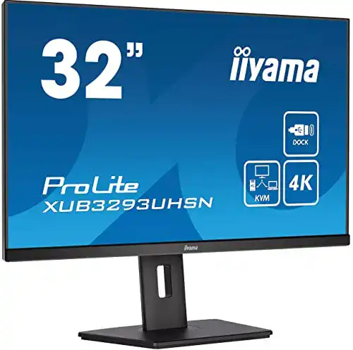 iiyama ProLite XUB3293UHSN-B5 31,5 Zoll IPS Monitor mit 4K UHD