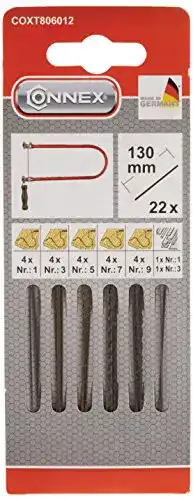 Laubsägeblätter Connex für Holz und Metall, 22 Stück