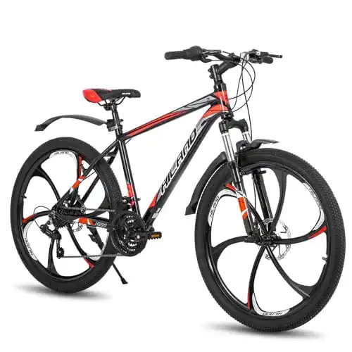 Hiland 26 Zoll Mountainbike MTB mit Aluminiumrahmen und Scheibenbremsen