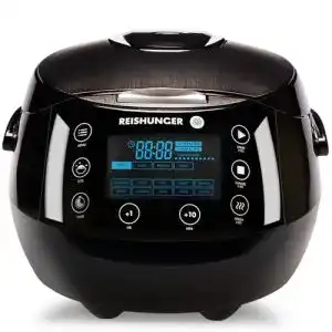 Reiskocher Reishunger Digitaler Dampfgarer Schwarz 1,5 L