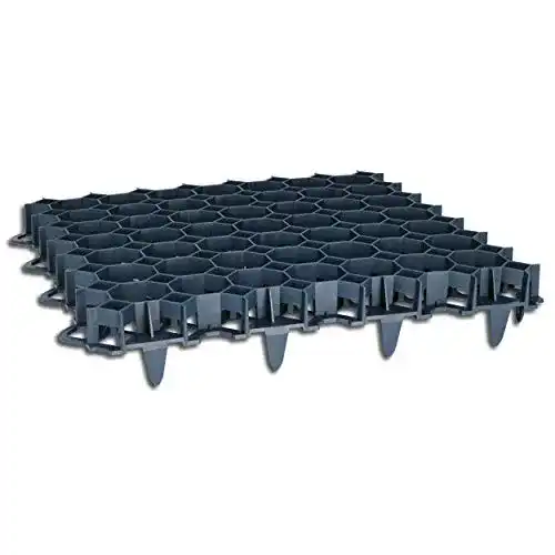 Rasengitter aus Kunststoff in Schwarz 50 x 50 x 4 cm