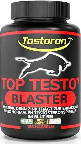 Taurin Tostoron Turbo Testo Blaster 166 Kapseln mit Maca