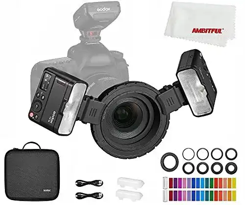 Godox MF12 Makro-Blitz 12W mit 2,4G Wireless und TTL-Funktion