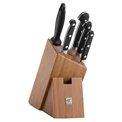 Zwilling Pro Messerblock 6-teilig mit Bambusblock