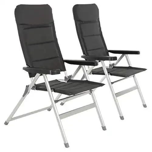 Gartenstuhl Nexos Trading 2er Set Klappstuhl Relax mit Rückenlehne