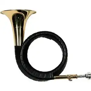 Jagdhorn Karl Glaser Fürst Pless Horn Bb mit Stimmzugrohr und Tasche