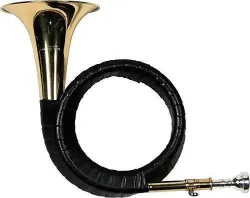 Jagdhorn Karl Glaser Fürst Pless Horn Bb mit Stimmzugrohr und Tasche