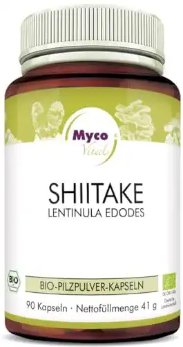 Shiitake Kapseln Mycovital Bio Shiitake Pilzpulver 90 Stück