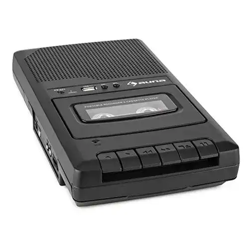 Kassettenrecorder auna RQ-132 Kassettenrekorder mit USB und integriertem Lautsprecher