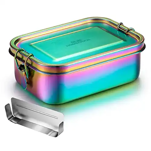Edelstahl Brotdose von G.a HOMEFAVOR – Auslaufsichere Bento Box