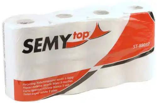Recycling Toilettenpapier Semytop 3 lagig 250 Blatt im 7er Pack